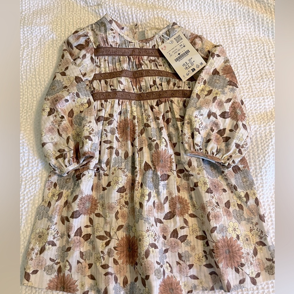 Zara floral print dress